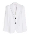 Max Mara Single Breasted Blazer In White