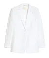 Max Mara Single-breasted Blazer In White