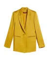 Max Mara Single-breasted Blazer In Yellow