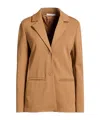 Max Mara Single Breasted Blazers In Brown