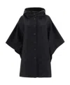 Max Mara Single-breasted Button-fastening Coat In Black