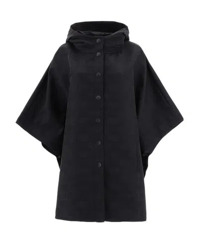 Max Mara Single-breasted Button-fastening Coat In Black
