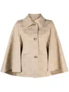 Max Mara Single-breasted Button-fastening Jacket In Neutral