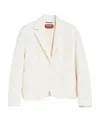 Max Mara Single-breasted Casual Jacket In White