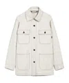 Max Mara Single-breasted Casual Jacket In White