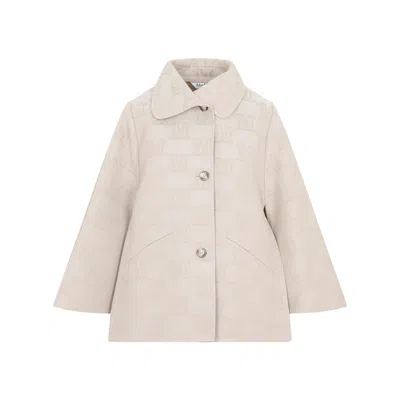 Max Mara Single-breasted Coat In Beige