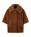 Max Mara Single-breasted Coat In Brown