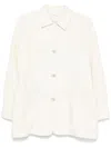 Max Mara Long-sleeved Casual Jacket In White