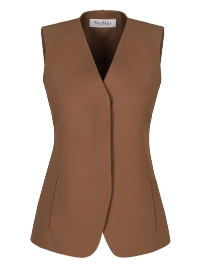 Max Mara Single-breasted Cotton Waistcoat
