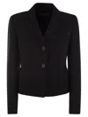 Max Mara Studio Alpino Single-breasted Two-button Jacket In Black