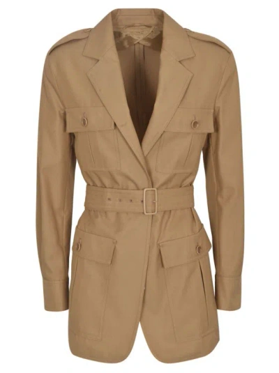 Max Mara Single Breasted Jacket In Brown