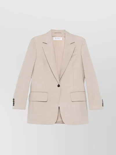 MAX MARA SINGLE-BREASTED JACKET NOTCHED LAPELS