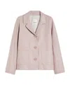 Max Mara Single-breasted Casual Jacket In Pink