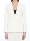 Max Mara Single-breasted Jacket In White