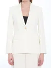 Max Mara Single-breasted Jacket In White