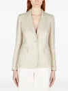Max Mara Women Alpaca Single Breasted Blazer In Neutral