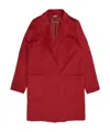 Max Mara Single-breasted Medium-length Coat In Red