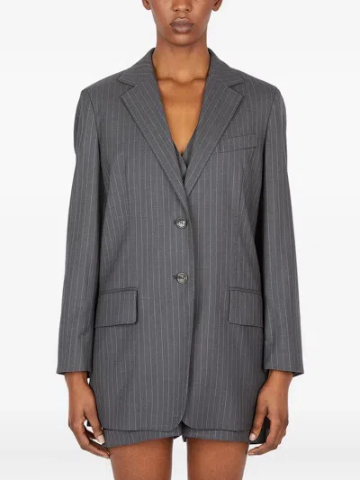 MAX MARA SINGLE-BREASTED PINSTRIPE BLAZER