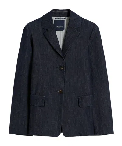 MAX MARA NOTCHED-LAPEL POCKET BLAZER
