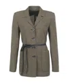 Max Mara Single-breasted Suit Jacket In Black