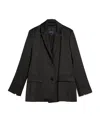 Max Mara Single-breasted Suit Jacket In Black