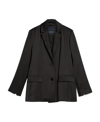 Max Mara Single-breasted Suit Jacket In Black