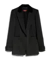 Max Mara Single-breasted Suit Jacket In Black