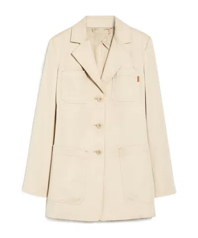 Max Mara Single-breasted Suit Jacket In Nude