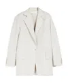 Max Mara Single-breasted Suit Jacket In White