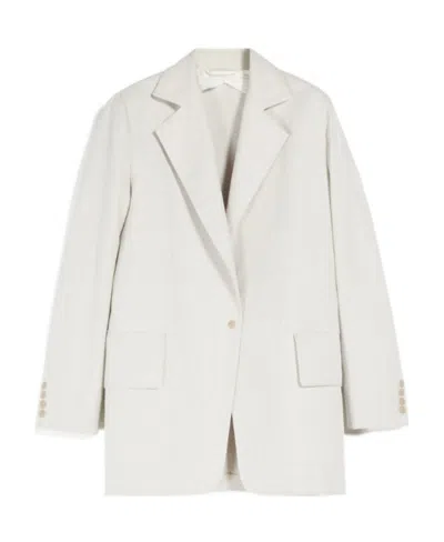 Max Mara Single-breasted Suit Jacket In White