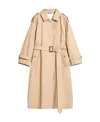 Max Mara Single-breasted Trench Coat In Brown