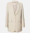 Max Mara Beige Virgin Wool Blazer In Beige