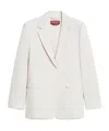 Max Mara Single-breasted Wool Blazer In White