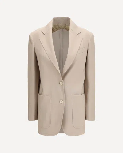 MAX MARA SINGLE-BREASTED WOOL-BLEND BLAZER