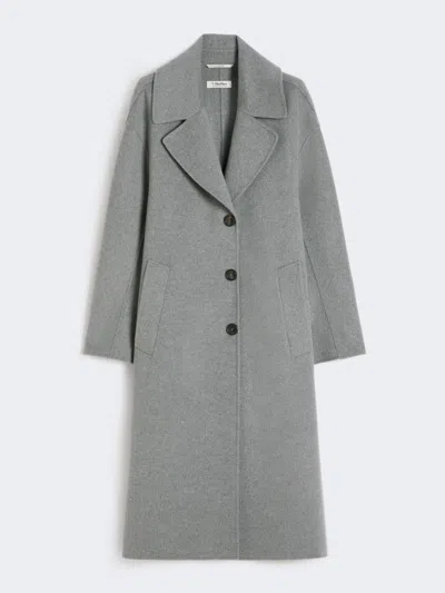 Max Mara Single-breasted Wool Coat In Gray