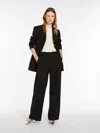 Max Mara Single-breasted Wool Jacket In Black