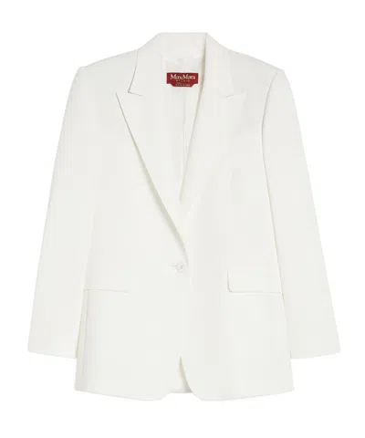 Max Mara Single-button Blazer In White