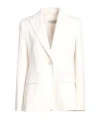 Max Mara Single Suit Jacket In White
