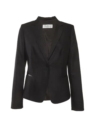 Pre-owned Max Mara Single-breasted Blazer In Black