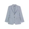 Max Mara Single Breasted Blazer In Blue
