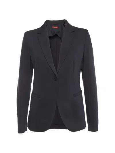 Pre-owned Max Mara Single-breasted Blazer In Blue