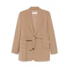 Max Mara Single-breasted Blazer In Brown