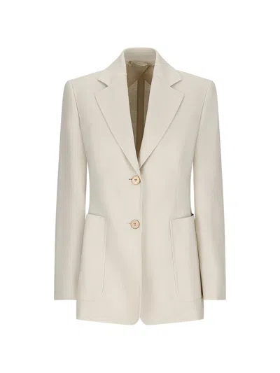 Max Mara Single-breasted Blazer  'volonta' In White