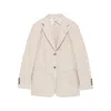 Max Mara Single-breasted Blazer In Neutral