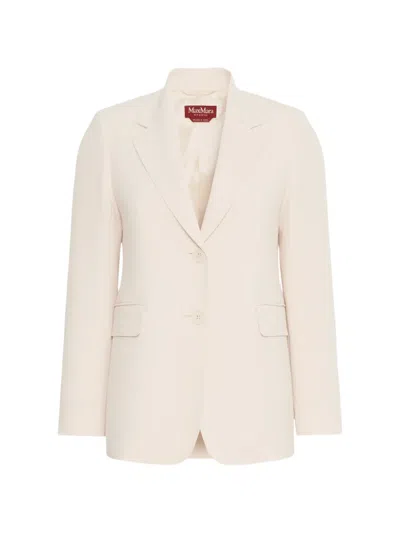 Max Mara Single-breasted Blazer In Neutrals