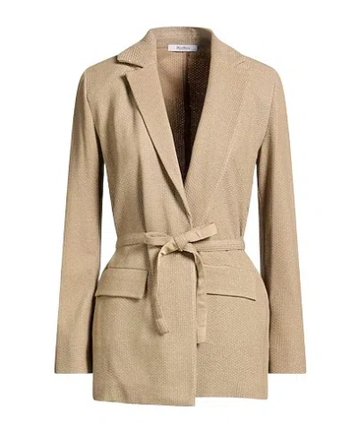 Max Mara Single-breasted Blazer In Brown
