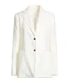 Max Mara Single-breasted Blazer In White