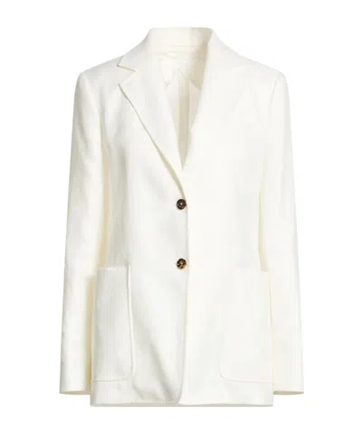 Max Mara Single-breasted Blazer In White