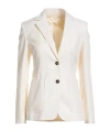 Max Mara Single-breasted Cotton Blazer In White