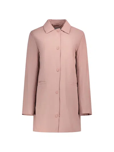 Max Mara Single-breasted Coat In Pink